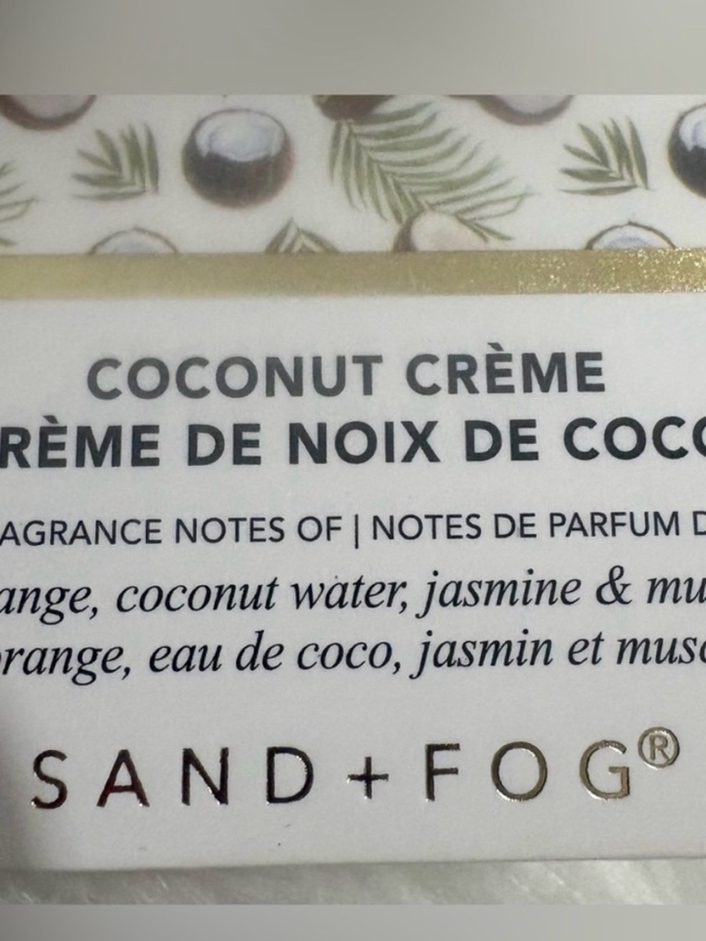 Sand + Fog Coconut Crème EDP Oil - 50 mls - Picture 2 of 2